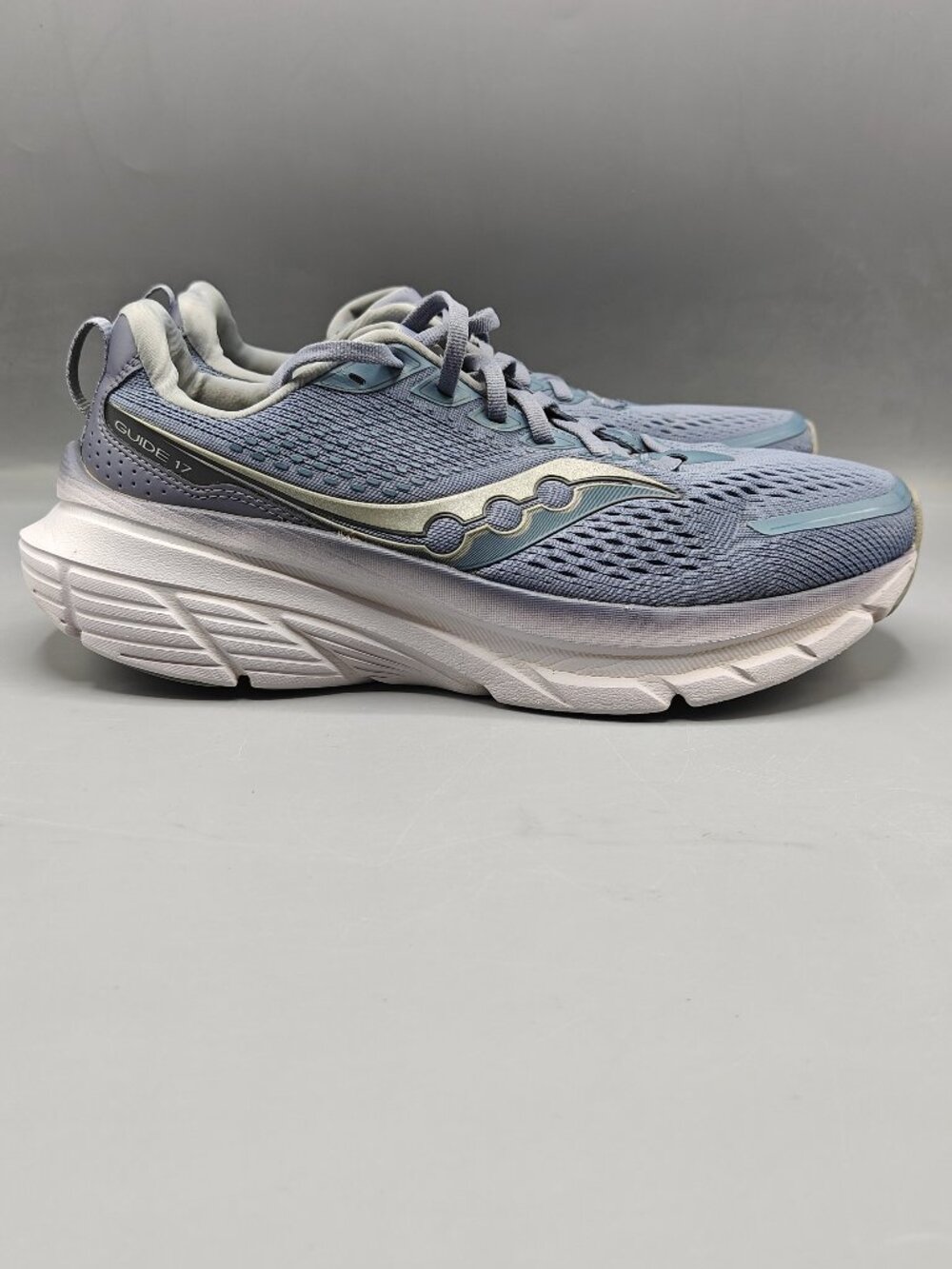 SAUCONY GUIDE 17 "IRIS", S10936-111, WOMEN'S SZ 10 RUNNING SHOES, BLUE Pre-Owned